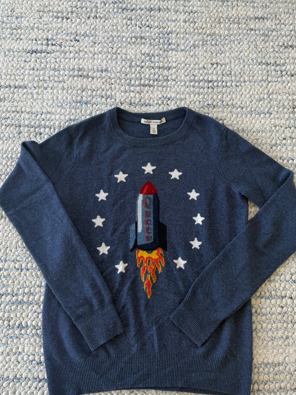 Autumn Cashmere Blue Star Cashmere Sweater